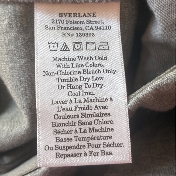 Everlane The Dream Pant Organic Cotton Blend Pull On Grey Size XL - Picture 8 of 15